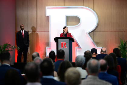 Keli Zinn announced as Rutgers athletics director.