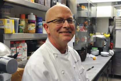 Executive pastry chef Bill Yosses in White House kitchen