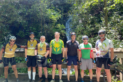 Mark O’Connor, Class of 1979, and 1982 graduates Bob White and Geof McKernan