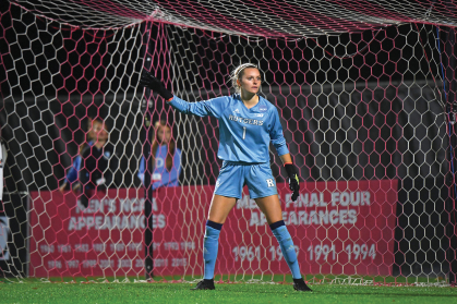 Graduate student goalkeeper Meagan McClelland RBS’22