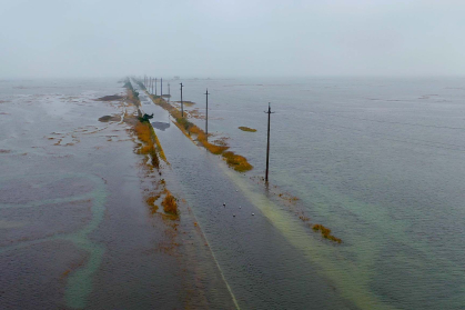 Flooded road