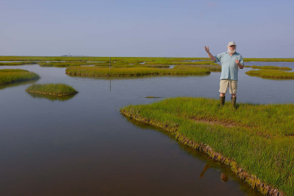 Ken Able in Marsh Pool