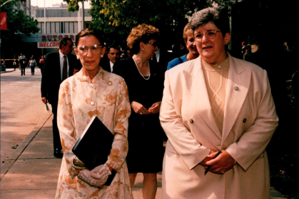 Supreme Court Justice Ruth Bader Ginsberg with Marie Melito