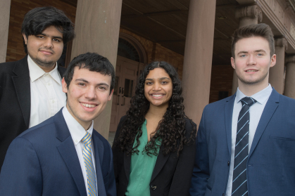 Fauzan Amjad, Scott Rubin, Sanjana Sure, and Max Handler (left to right)