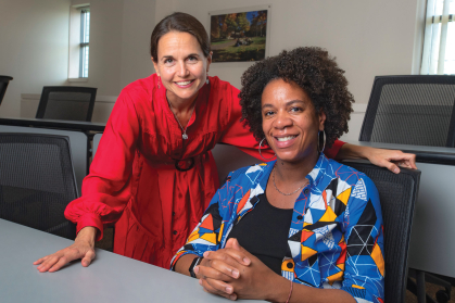 Professor Rebecca Greenbaum, left, and associate professor Nichelle C. Carpenter.