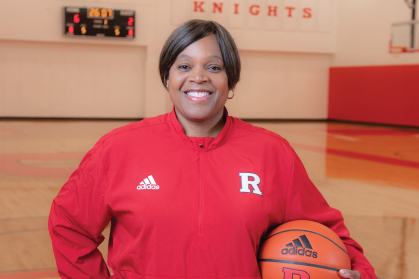 Coquese Washington head coach of the Scarlet Knights women’s basketball team