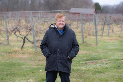 Angus Gillespie at the Cream Ridge Winery