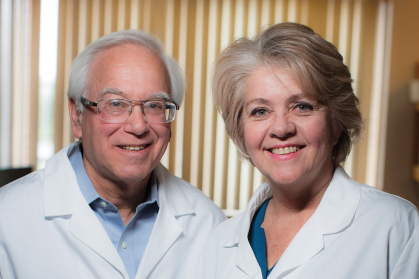 Rutgers microbiologists Martin J. Blaser and Maria Gloria Dominguez-Bello.