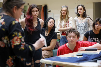 Costume Director Denise Wagner’s class on fast fashion helps students understand the work that goes into making their clothes