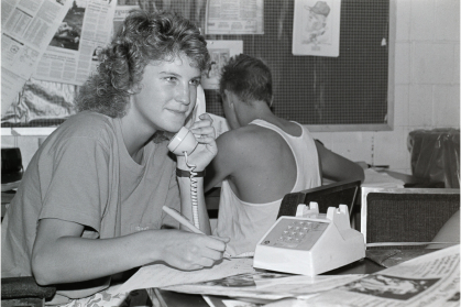 Kelly Whiteside at the Daily Targum