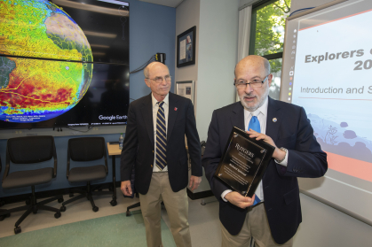 Scott Glenn and NOAA Administrator Rick Spinrad at RUCOOL