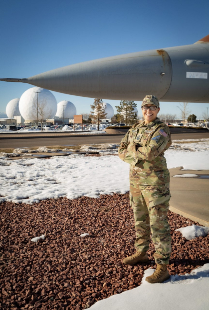 Tennille Robbs at the Space Force base in Colorado