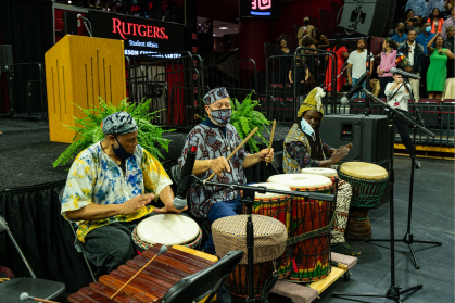 Victor Marshall Hand & Drum Ensemble performing