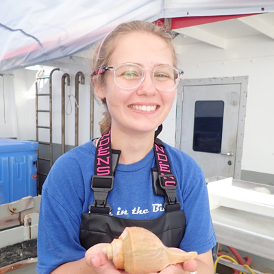 Sophia Piper is a first-year doctoral student in the Rutgers Ecology and Evolution Program working at the Rutgers Haskin Shellfish Research Lab.