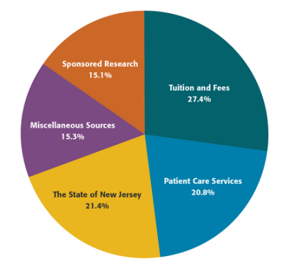 pie chart on budget split