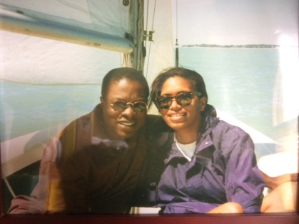 Stanley and Sharon King on a boat