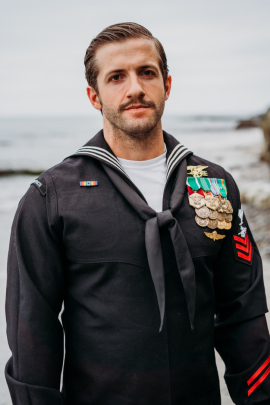 Shane Kronstedt in Navy uniform