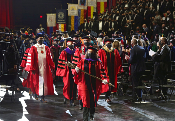 Kim Pastva leads the recessional