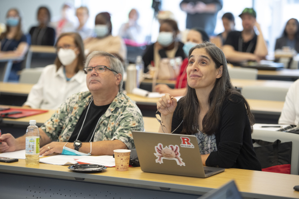 One Health Conference attendees seated and attentive to presentation