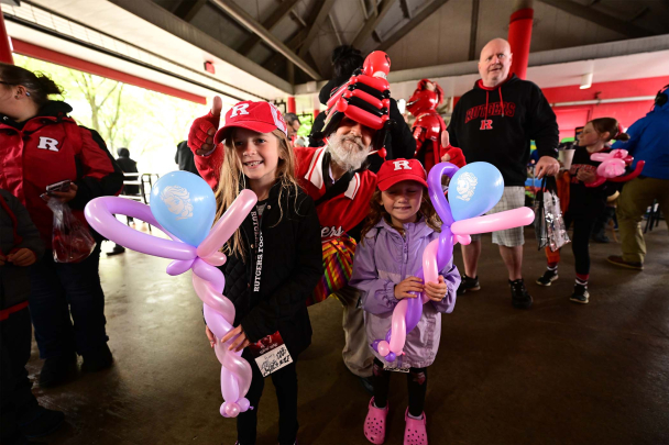 Family attends the Scarlet and White Game