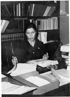 Ruth Bader Ginsburg at Rutgers Law School in Newark, 1971.