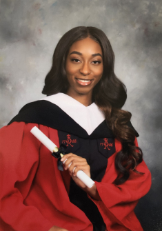 Chinelo Ossai graduates with a degree in biological sciences and plans to go to medical school and become a cardiologist.