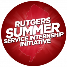 Rutgers Summer Service Internship Initiative Badge