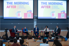 The panel for the morning after class