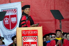Sheryl Lee Ralph on stage at commencement