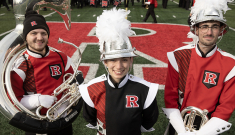 Rutgers marching band members