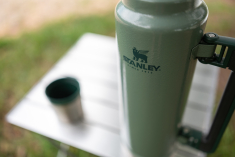 Green Stanley water bottle