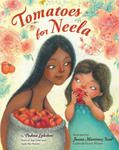 Juana Martinez-Neal illustrated the children's book "Tomatoes for Neela" by Padma Lakshmi.
